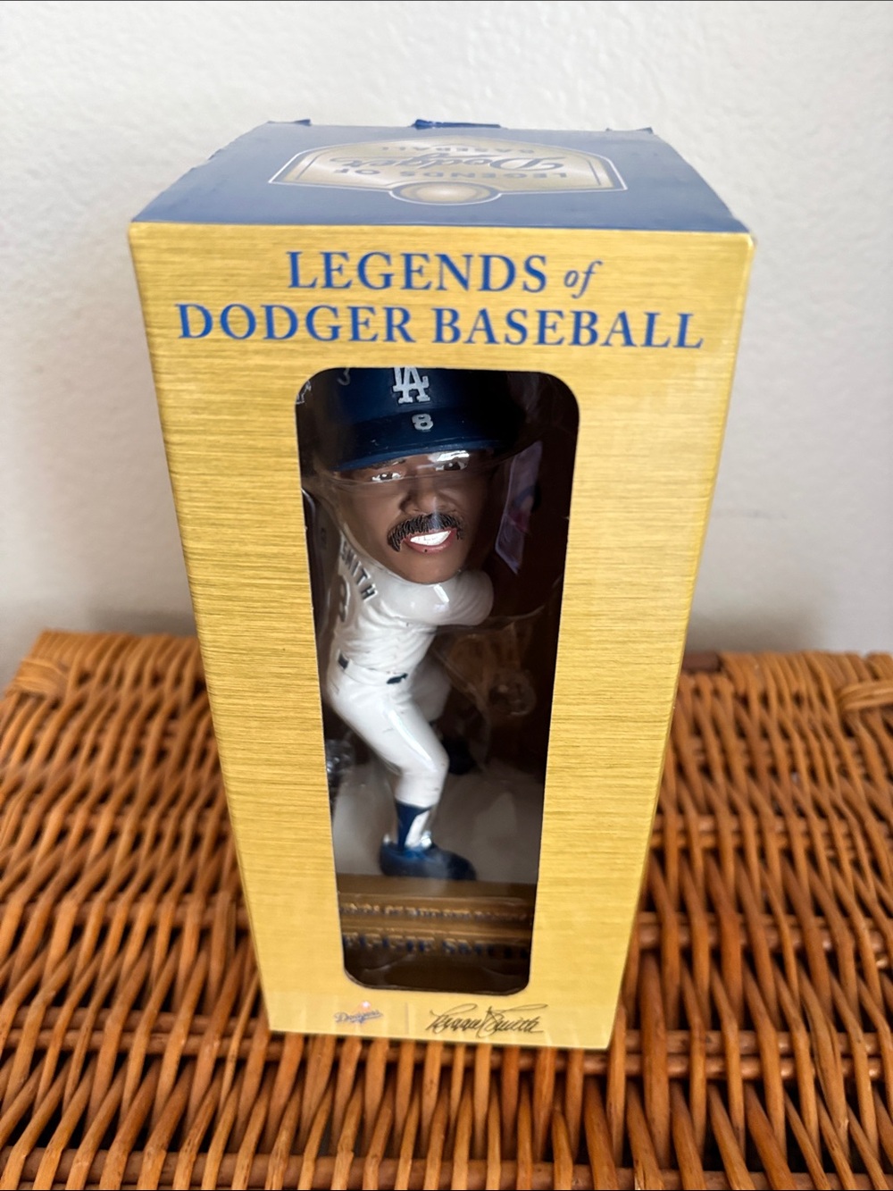 Legends of Dodger Baseball Blue & White Bobblehead Reggie Smith